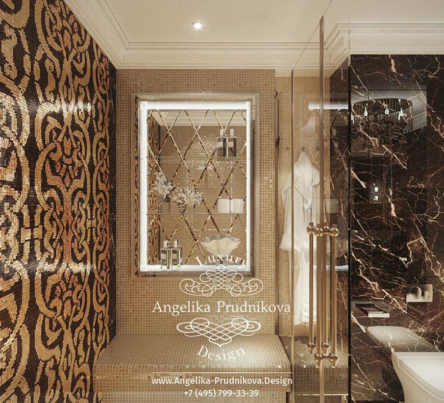 Дизайнпроект интерьера ванной комнаты в ЖК Фортепиано на Ленинском
