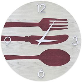 Wall Clock Objects Cutlery