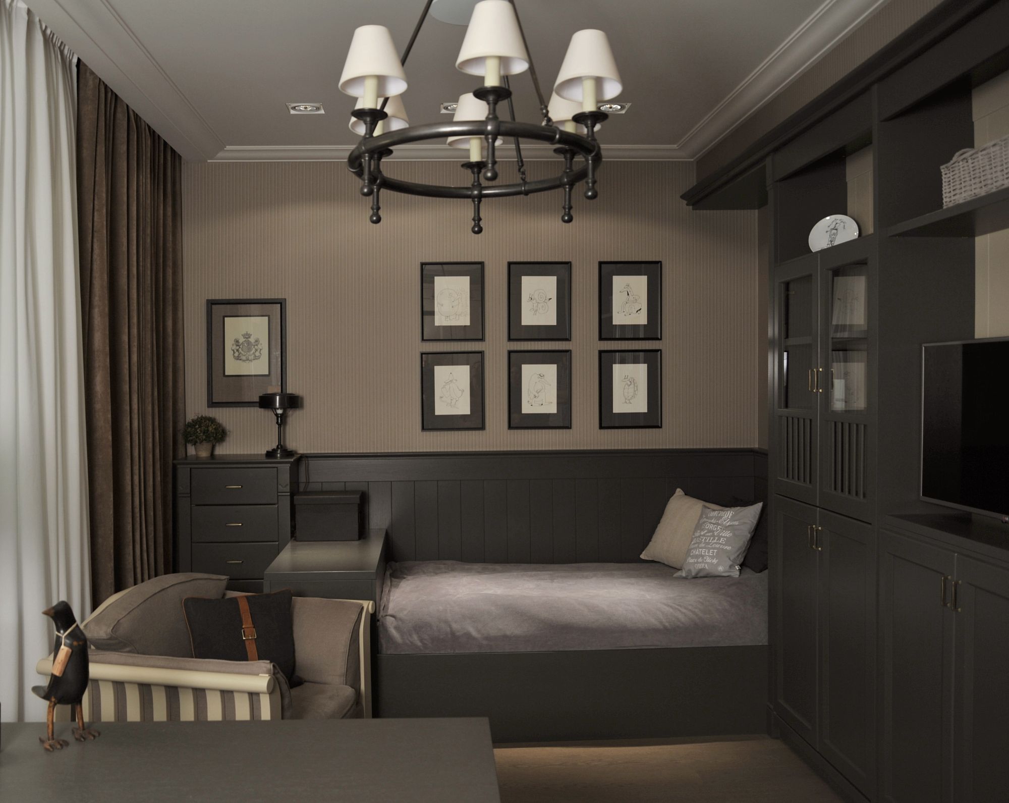 Фото интерьера, Детская комната в стиле Америка. Проект 11.02.2016/493705 - Квартира в Москве, Автор проекта: Архитекторы Никита Киржаков