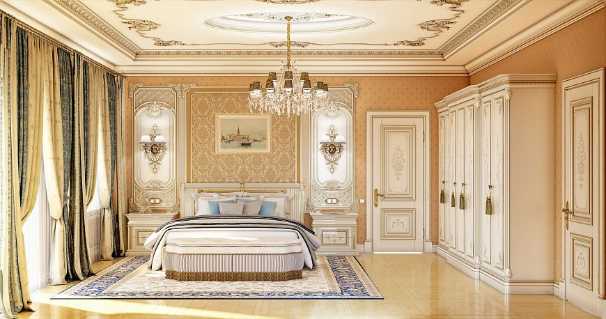 Спальня в стиле рококо от Mirt 