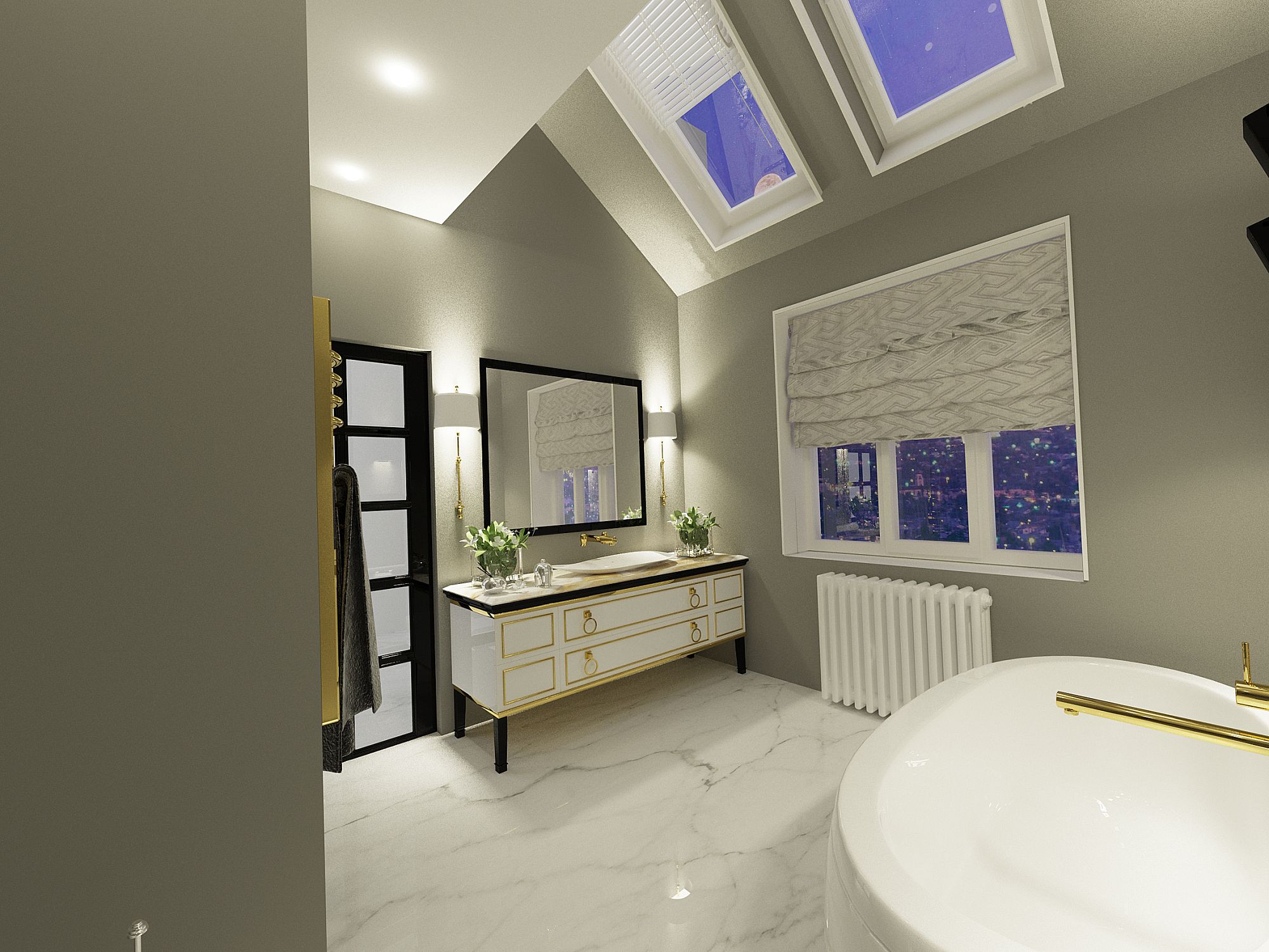 Фото интерьера, Санузел Проект 03.09.2015/454108 - 2-х уровневая квартира ЖК Южный, Автор проекта: Дизайнеры Евгения Болотова