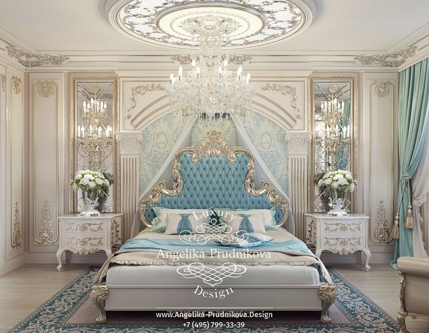 Спальня в стиле барокко: фото стильного оформления