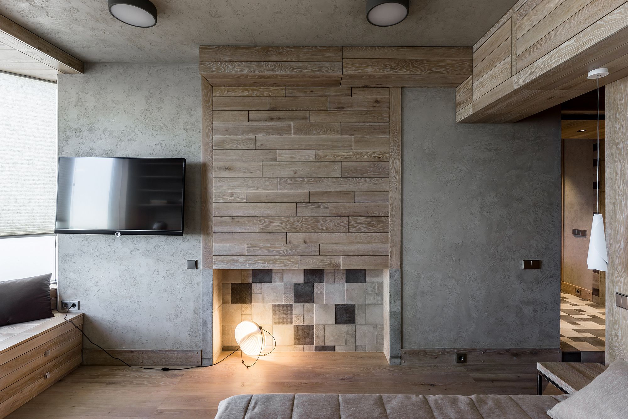 Фото интерьера, Спальня площадью 18 кв.м. в стиле Современная. Проект 02.09.2016/550746 - nagatinSky, Автор проекта: Архитекторы Алексей Розенберг