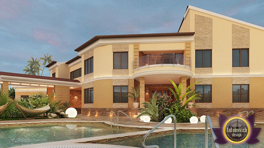 Exterior Design Villa in Niger, Luxury Antonovich Design, Katrina Antonovich