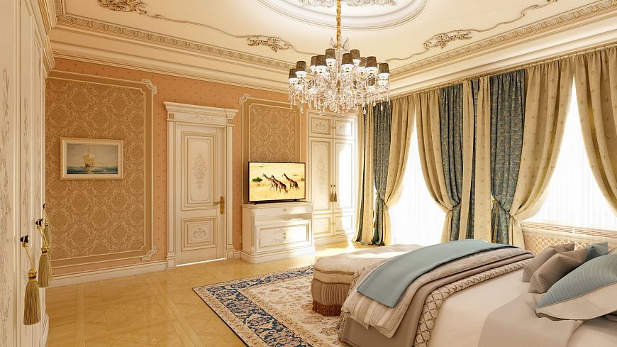 Спальня в стиле рококо от Mirt 