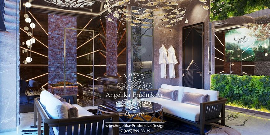 Дизайнпроект интерьера спа зоны в современном стиле