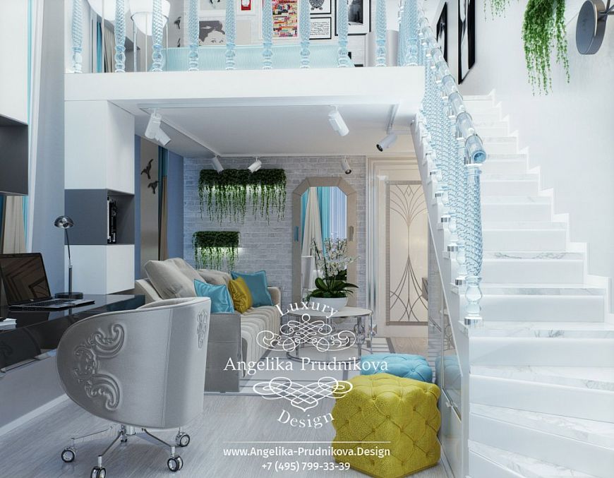 Дизайнпроект интерьера детской спальни в ЖК Art Residence