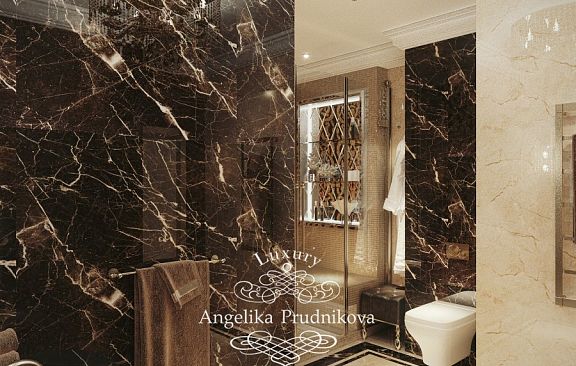 Дизайн-проект интерьера ванной комнаты в ЖК Фортепиано на Ленинском