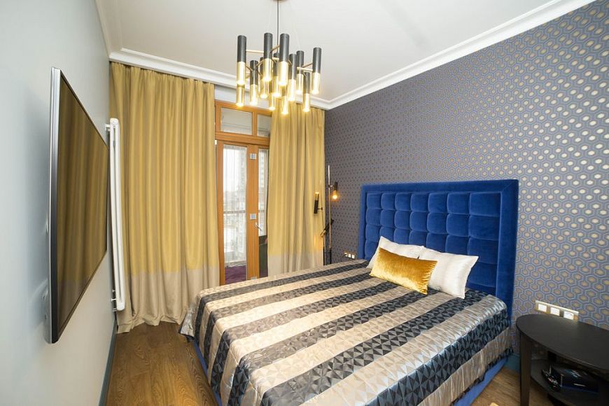 Дизайн интерьера спальни в стиле фьюжн