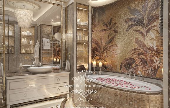 Дизайн-проект интерьера ванной комнаты в ЖК Горизонт