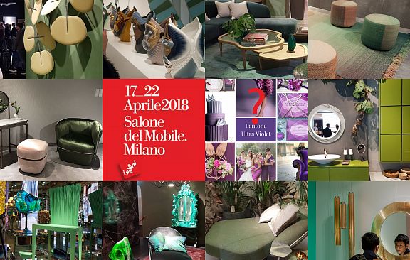 Пятьдесят оттенков зеленого на I Saloni Milano. Цвет 2018 г., названный PANTONE - Ultra Violet, а в действительности?