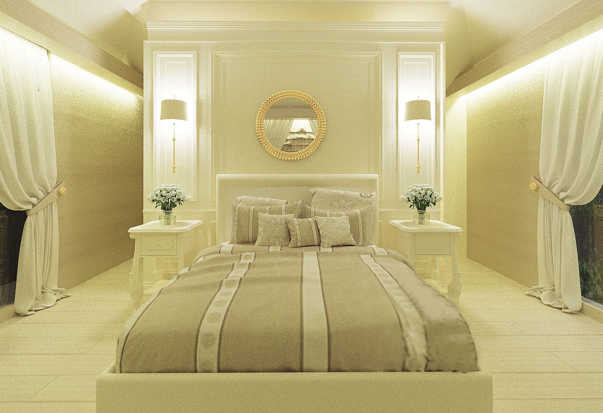 Фото интерьера, Спальня Проект 03.09.2015/454100 - Дом Энколово, Автор проекта: Дизайнеры Евгения Болотова