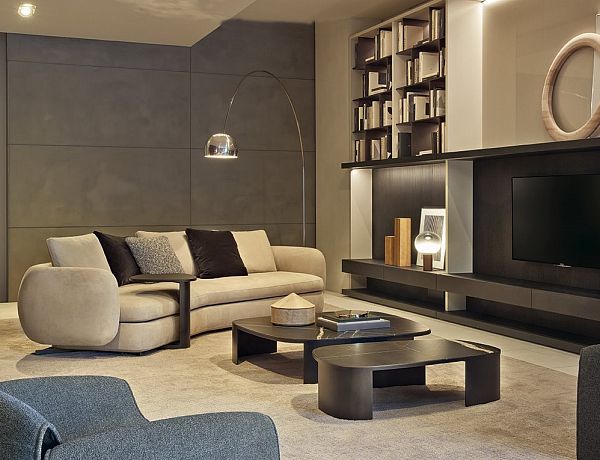 Превью новинок Миланского мебельного салона 2021: модульные диваны Saint-Germain от Poliform
